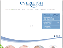 Tablet Screenshot of overleighorthodontics.com